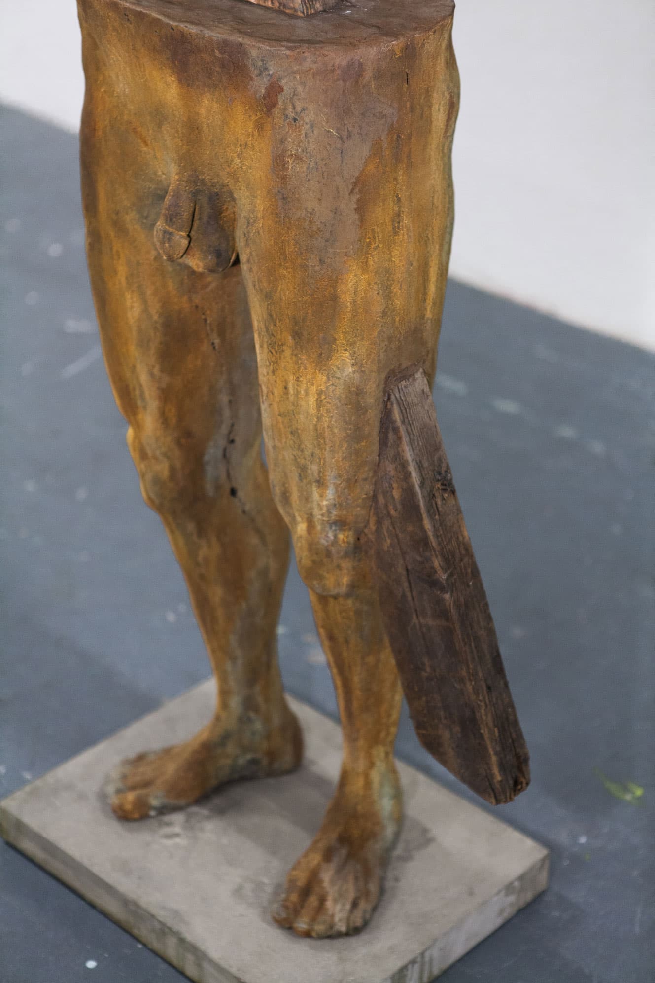 A Man on a Pavement Block (2015)